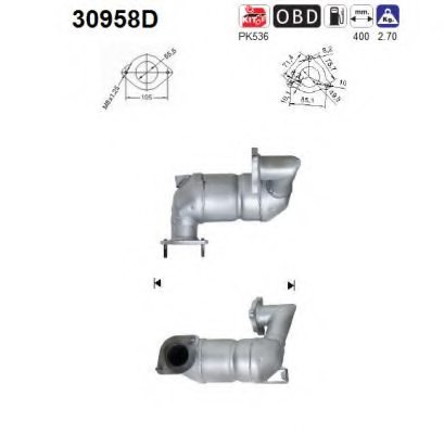 AS 30958D Catalytic Converter